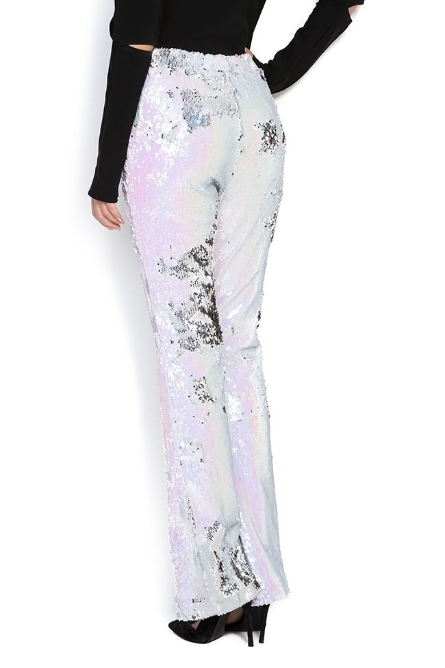 Sequined tulle wide-leg pants Hard Coeur image 2