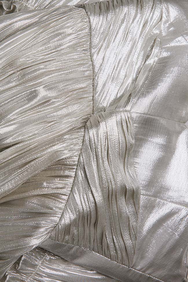Arlena ruffled silk lamé dress Maia Ratiu image 4
