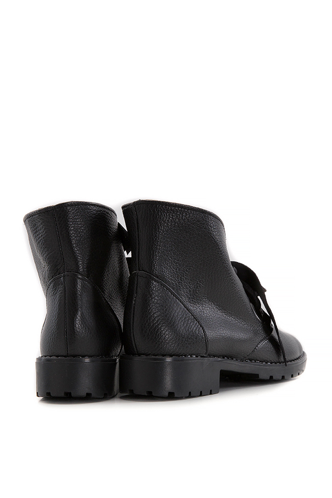 Leather ankle boots Giuka by Nicolaescu Georgiana  image 2