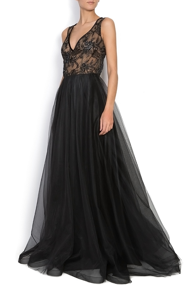Embellished tulle gown - Maxi Dresses made to measure