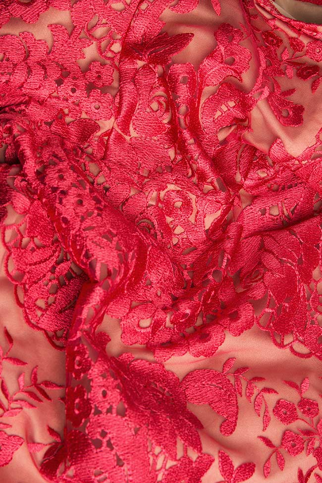 Grosgrain-trimmed lace midi dress Love Love  image 4