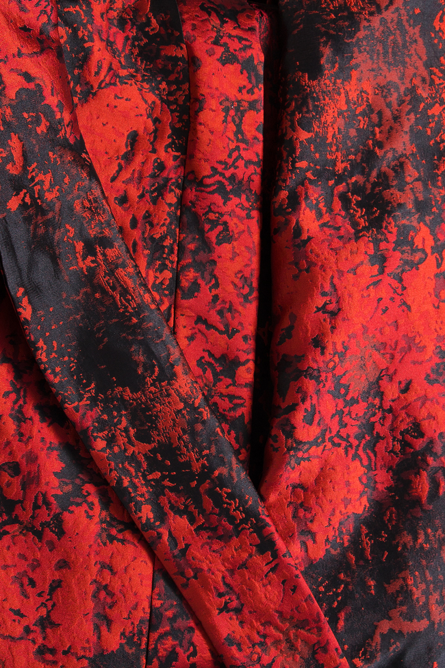 فستان كيمونو من البروكارد من مزيج الحرير كلوش image 4