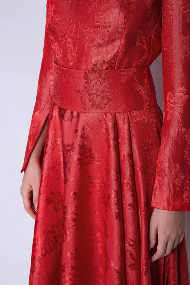 فستان من مزيج الحرير كلوش image 3