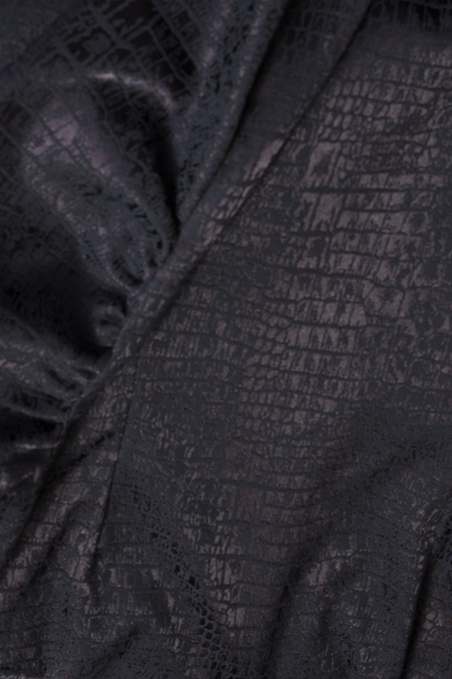 فستان من البروكارد و مزيج الحرير كلوش image 4