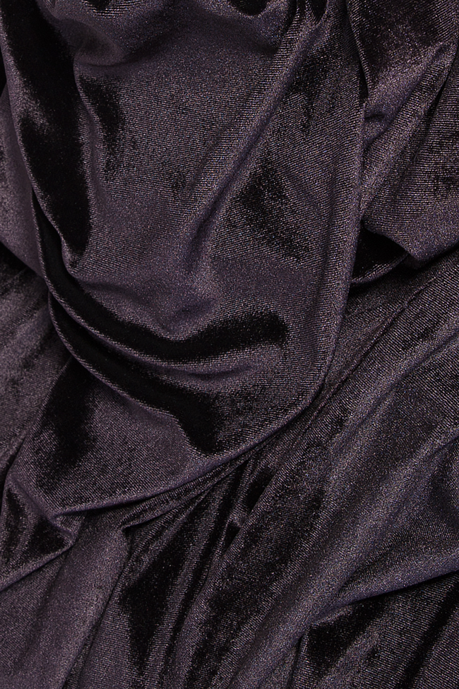 Velvet wrap midi dress Cloche image 4