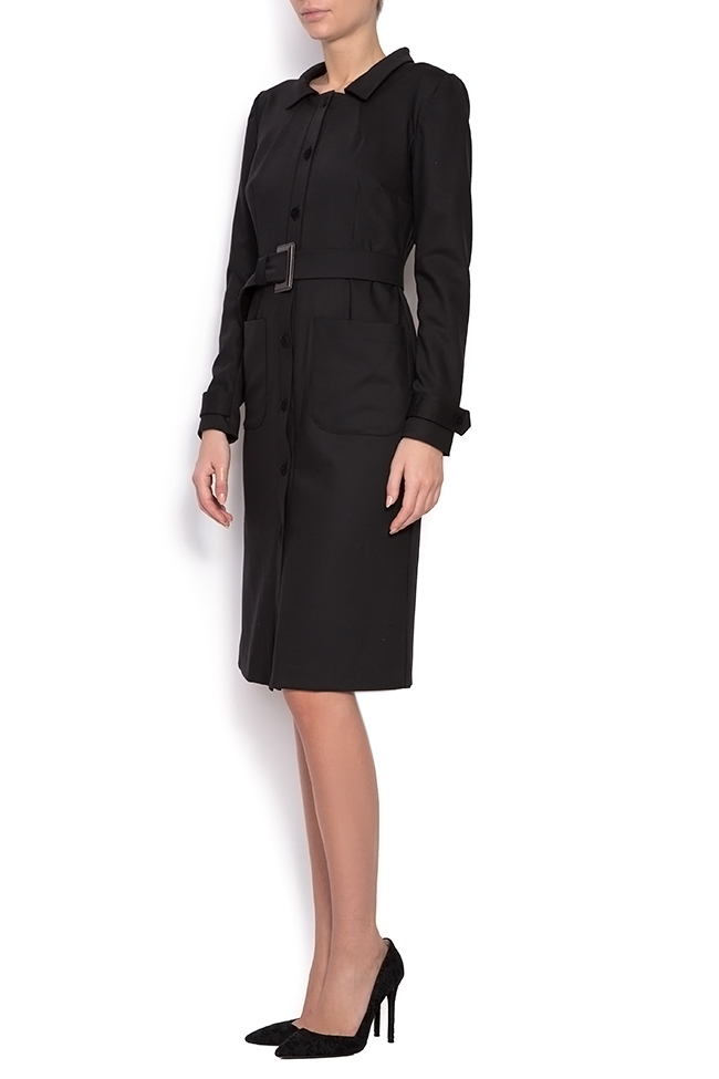 Belted voile shirt dress Lure image 1