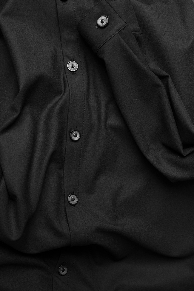 Asymmetric buttoned shirt dress Undress image 4