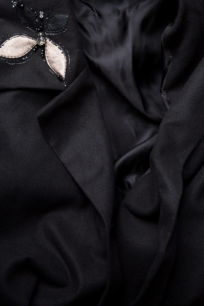 Palton din stofa de lana B.A.D. Style by Adriana Barar imagine 5