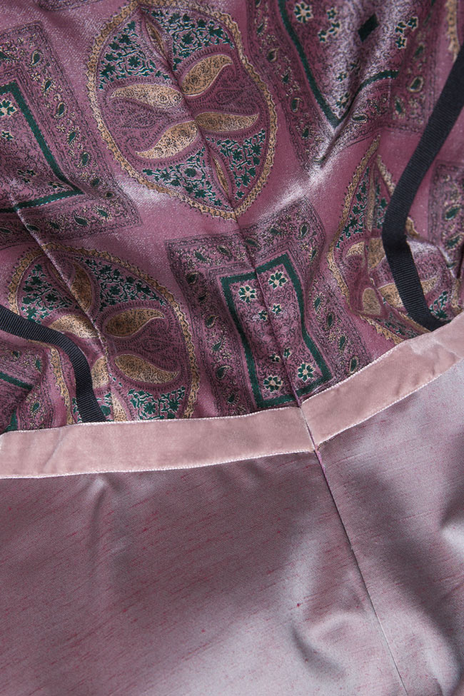 Robe en velours et taffetas de soie  Oana Manolescu image 4