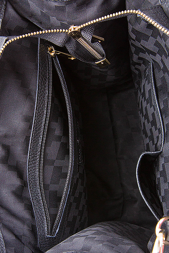 Textured-leather shoulder bag Laura Olaru image 4
