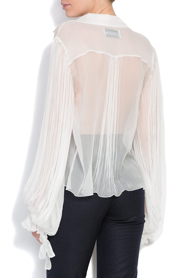Ruffled silk blouse OMRA image 2