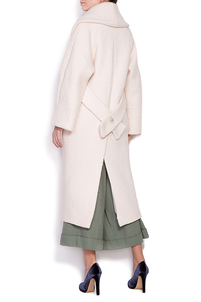 Oversized wool-felt coat Cloche image 2