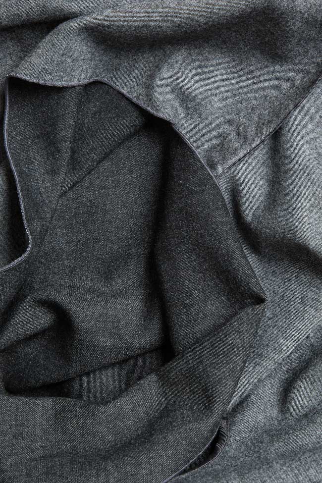 Asymmetric wool vest Lena Criveanu image 4