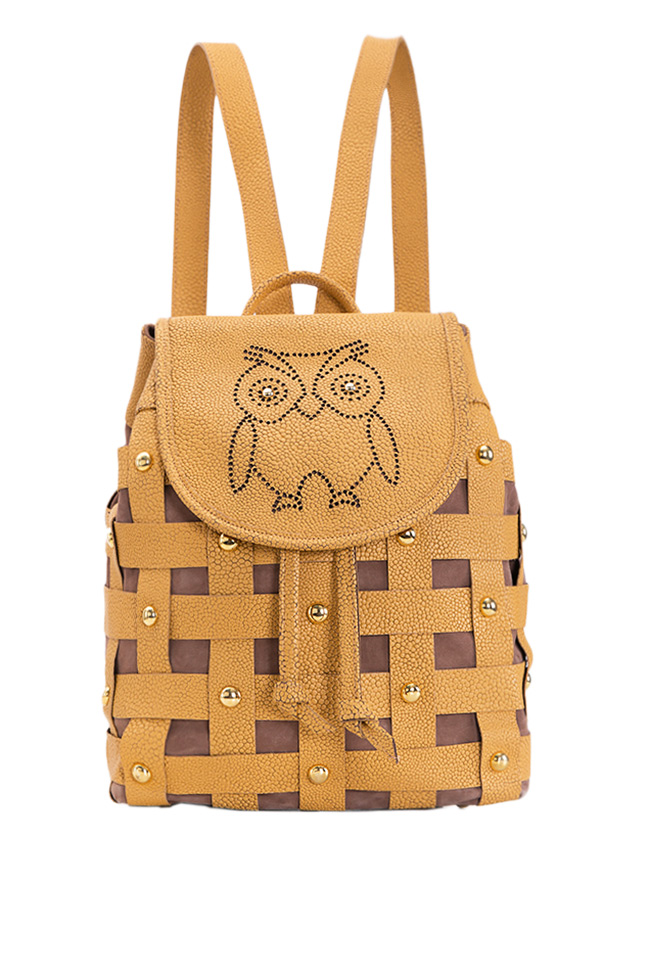  Petits sac à dos en cuir texturé Wisdom Backpack by Blanche image 0