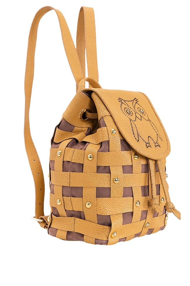  Petits sac à dos en cuir texturé Wisdom Backpack by Blanche image 1