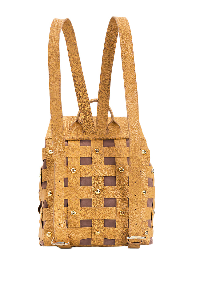  Petits sac à dos en cuir texturé Wisdom Backpack by Blanche image 2