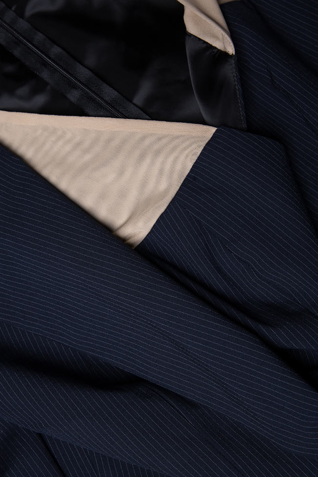 Striped cotton jumpsuit with detachable jacket Bluzat image 4