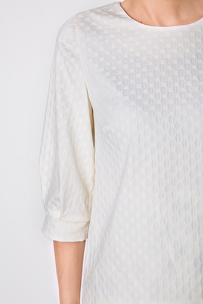Bluza din crep texturat Claudia Castrase imagine 3