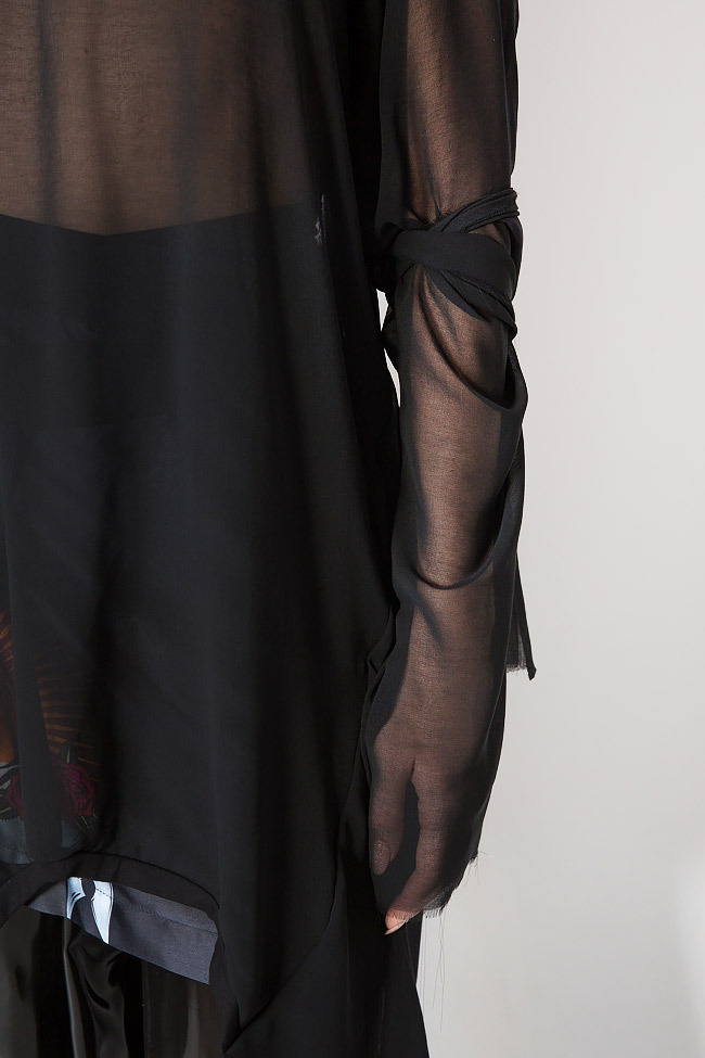 Dart cold-shoulder asymmetric veil top Studio Cabal image 3
