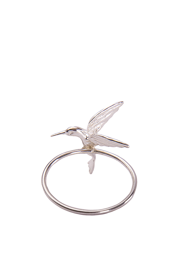 Humming bird silver ring Snob. image 2