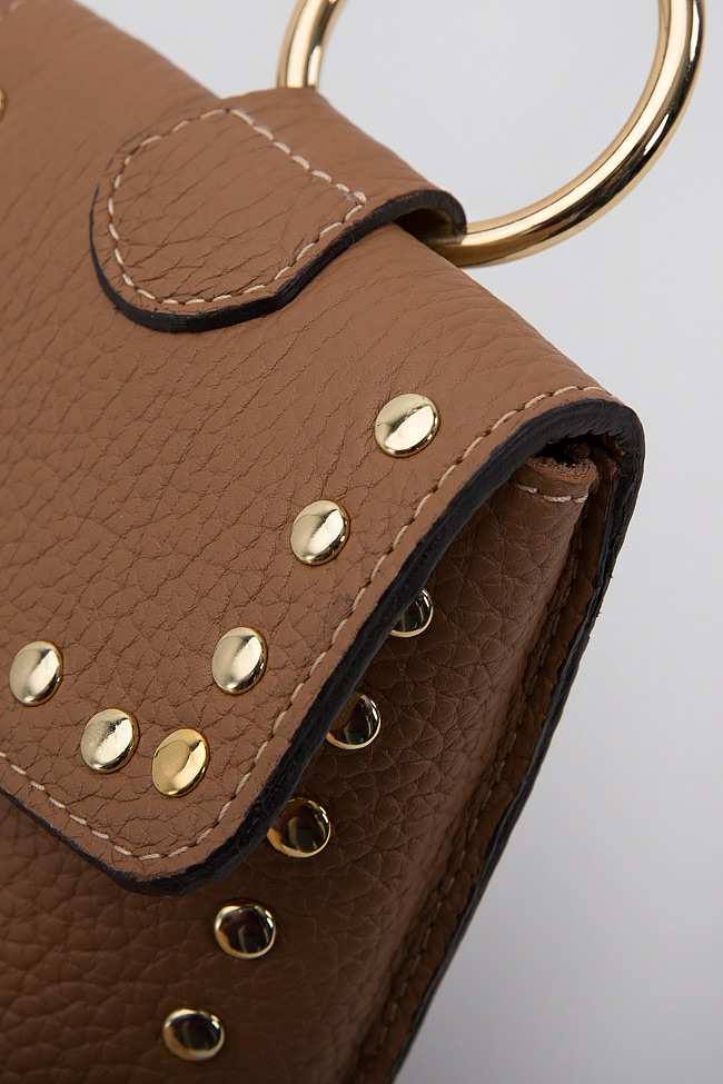 Studded textured-leather belt-bag Sophie Handbags by Andra Paduraru image 3