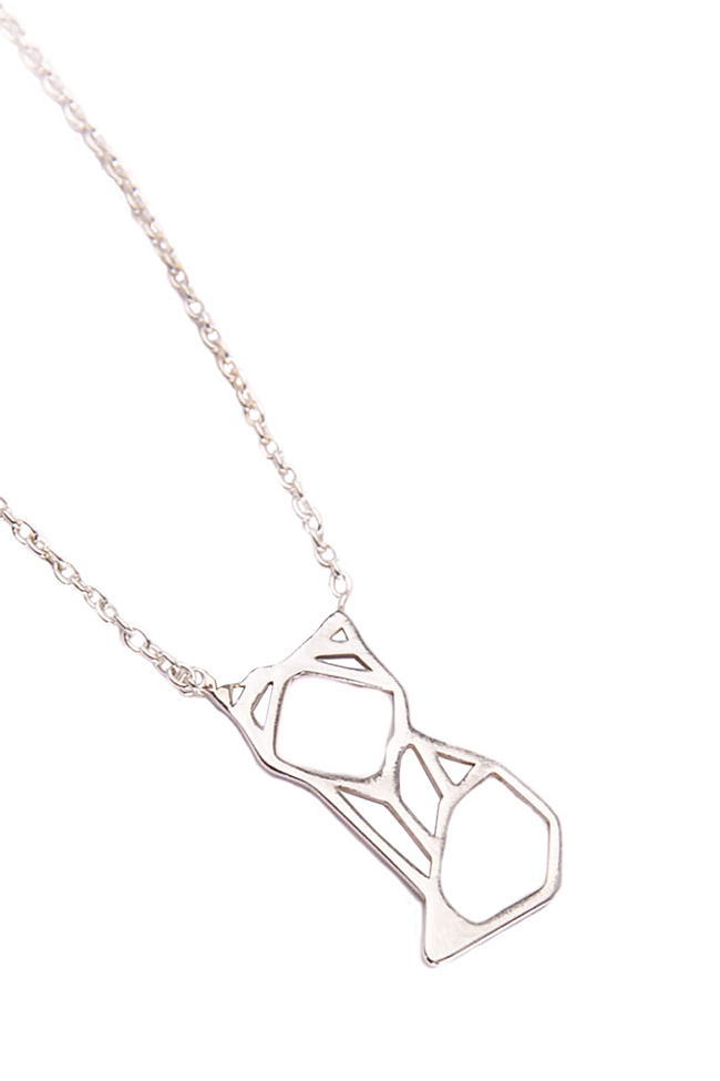 Origami fox silver necklace Snob. image 1
