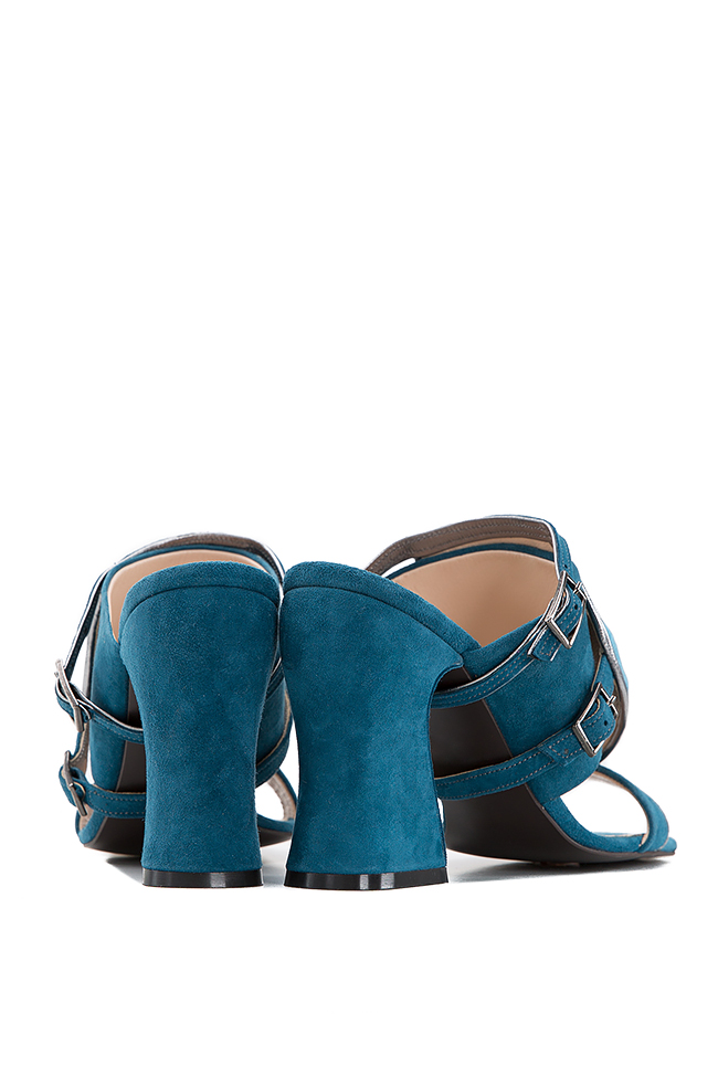 Sandales brodées en cuir et velours Ana Kaloni image 3