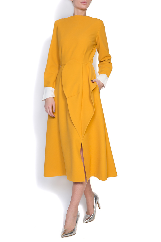 فستان ميدي مع اظافات من الحرير لرم image 0