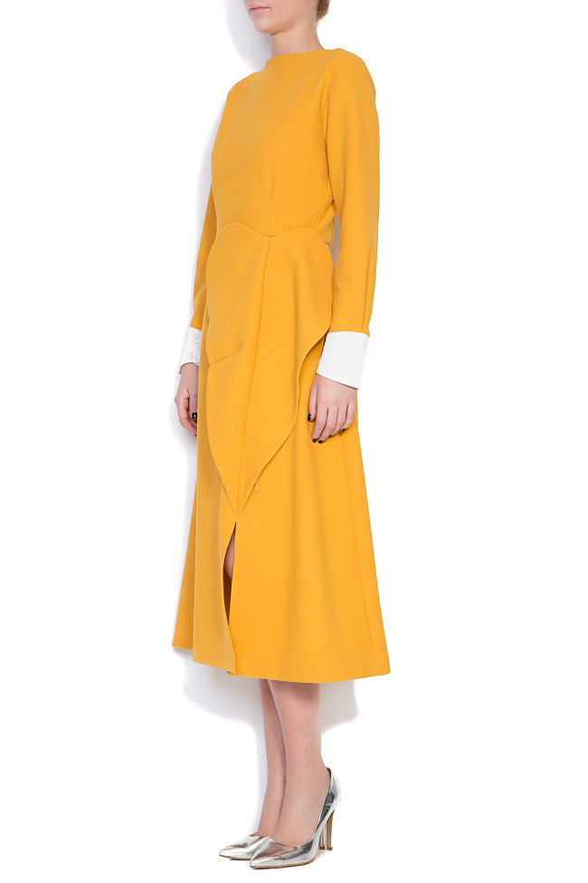 فستان ميدي مع اظافات من الحرير لرم image 1
