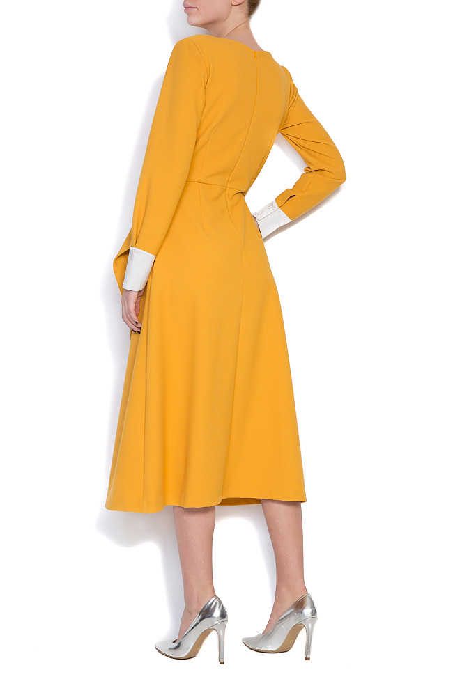 فستان ميدي مع اظافات من الحرير لرم image 2