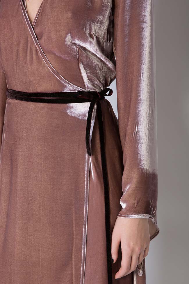 Robe Chestnut, en velours de soie DALB by Mihaela Dulgheru image 3