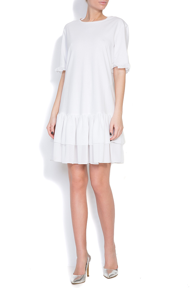 Ruffled cotton-jersey mini dress Ronen Haliva image 0
