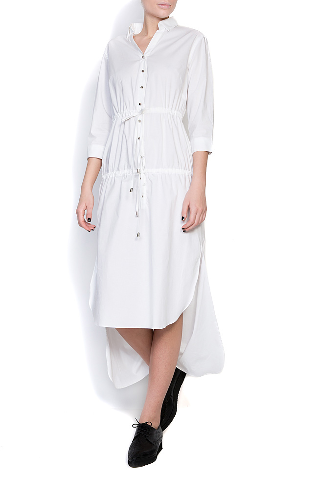 Cotton-poplin asymmetric shirt dress Ronen Haliva image 0