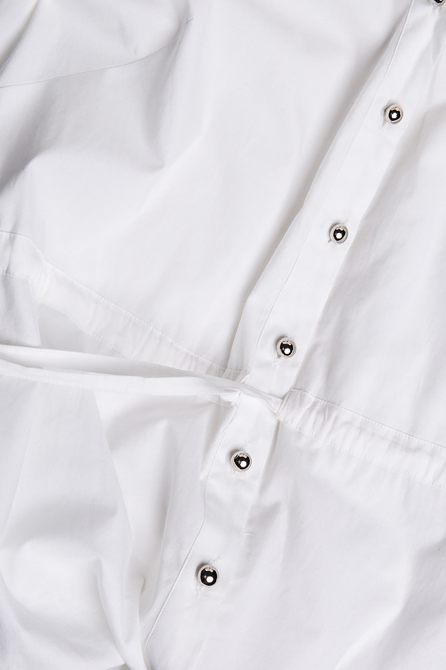 Cotton-poplin asymmetric shirt dress Ronen Haliva image 4