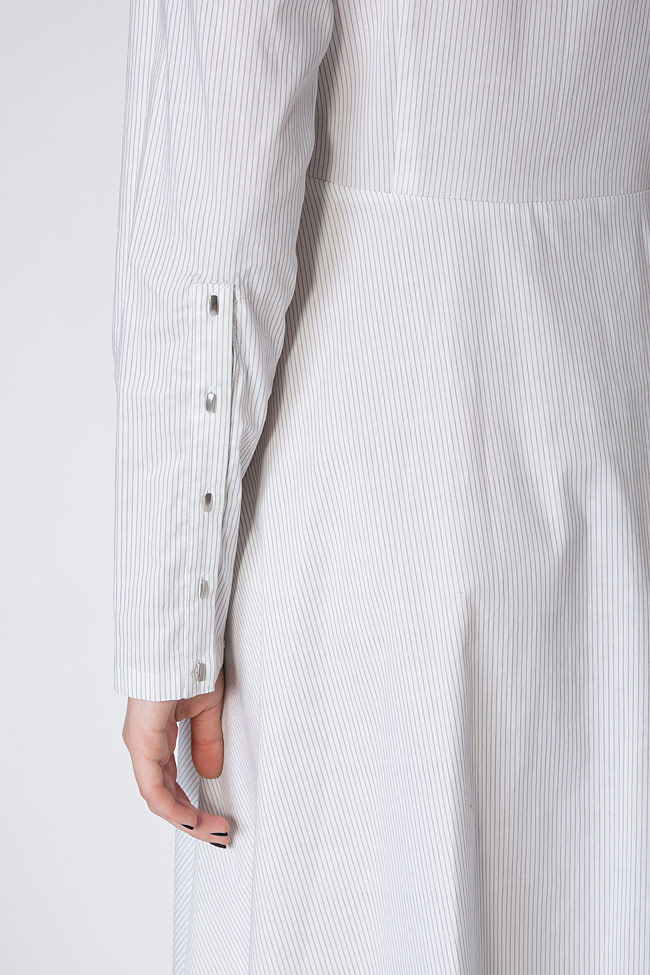 Striped cotton-poplin midi dress Ronen Haliva image 3