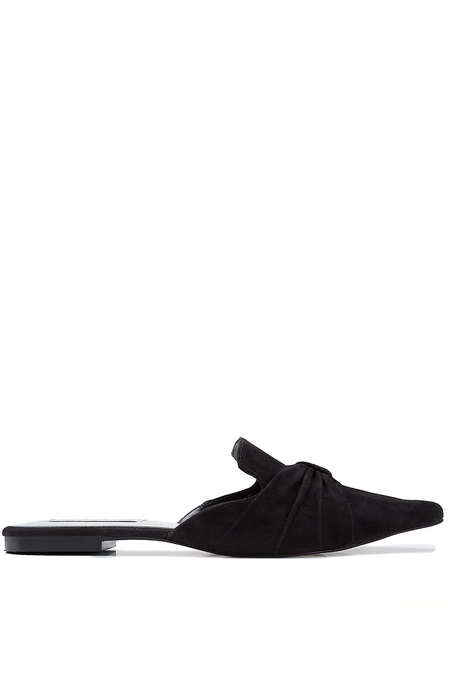 Knotted suede slides Ana Kaloni image 0