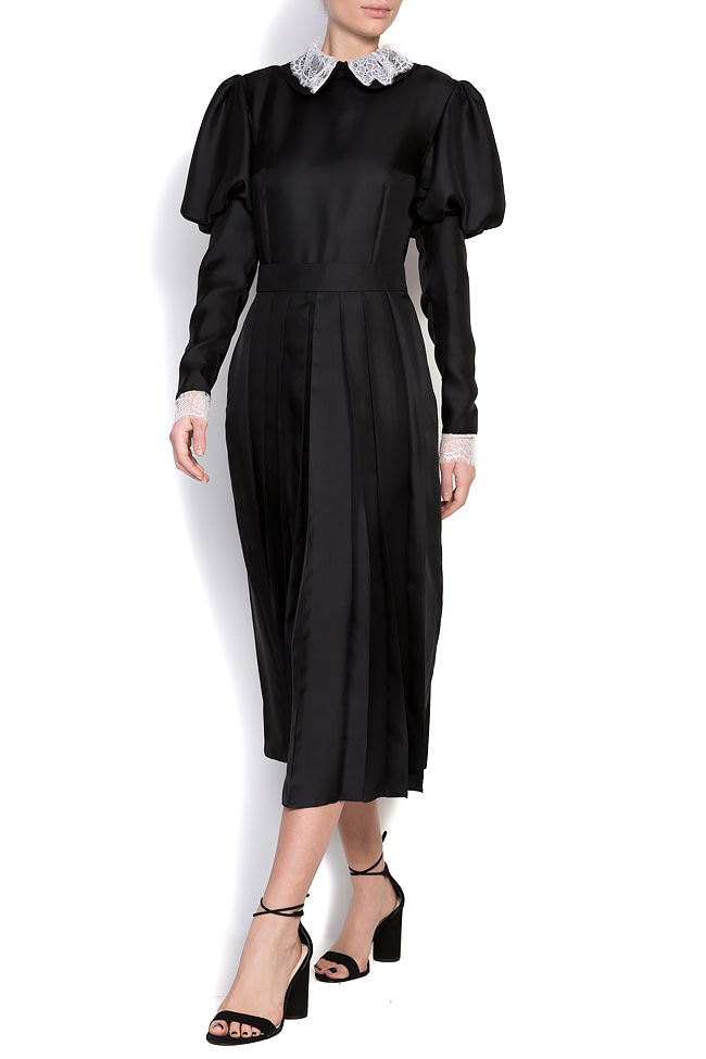 فستان من الحرير و الدانتيل M27 ELLE اومرا image 0