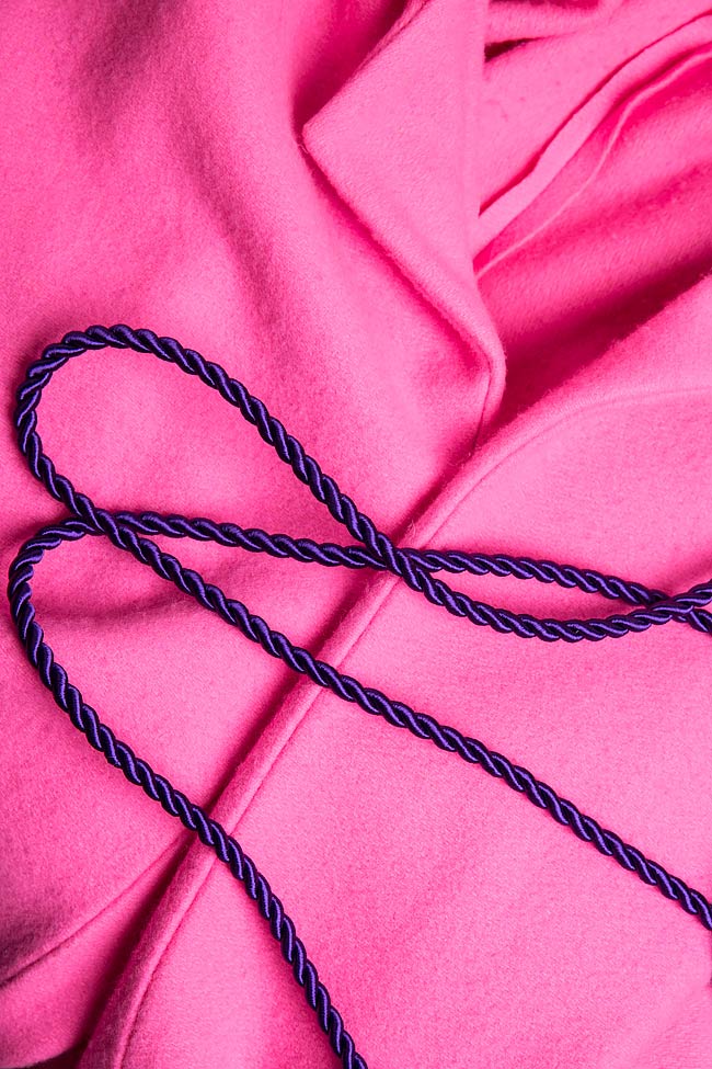 Belted wool and cashmere-blend blazer Dorin Negrau image 5