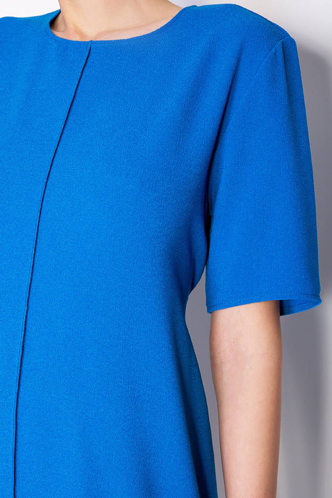 Belted cotton crepe mini dress Bluzat image 3