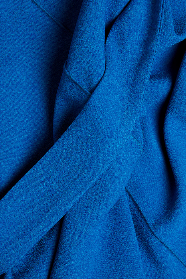 Belted cotton crepe mini dress Bluzat image 4