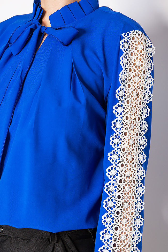 Lace-trimmed cotton blouse Izabela Mandoiu image 3