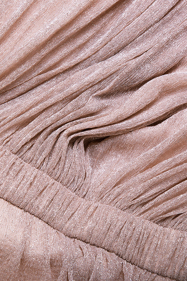 Robe en crêpe de soie aspect métallisé, Arena Elena Perseil image 4