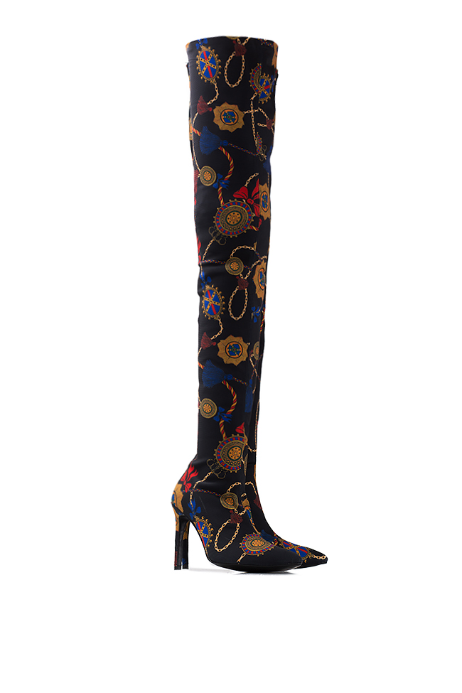 Stretch-crepe over-the-knee boots Ana Kaloni image 1