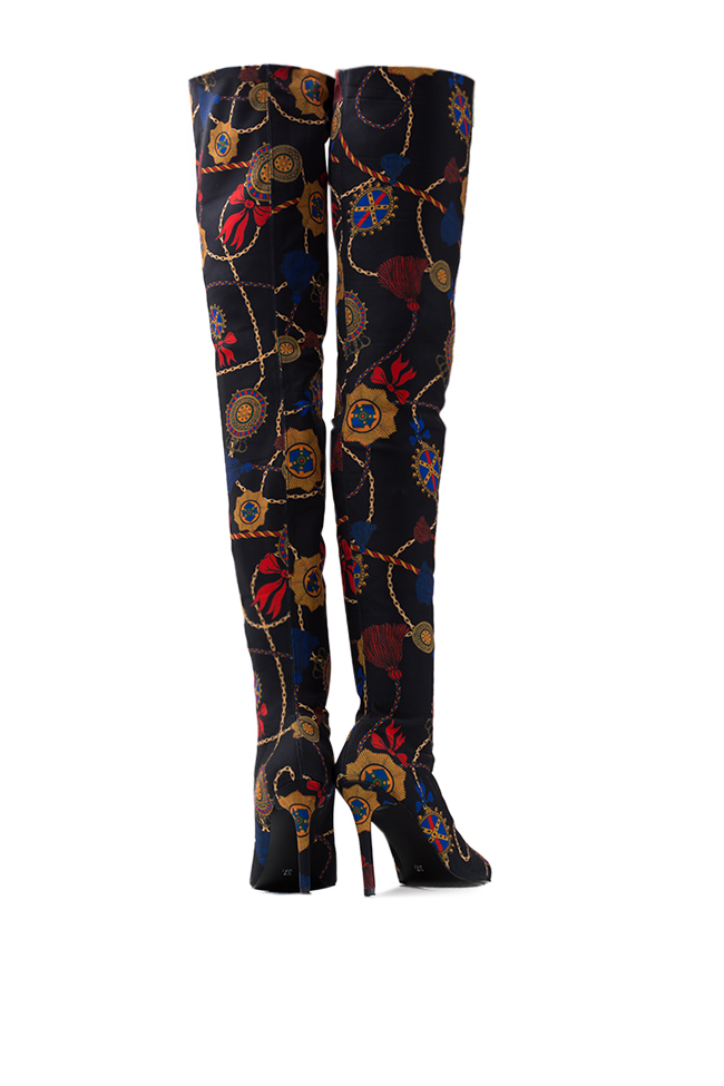 Stretch-crepe over-the-knee boots Ana Kaloni image 2