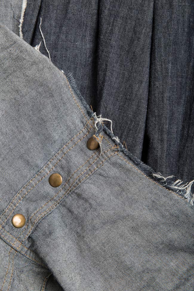 Gray cotton denim cardigan Reprobable image 4