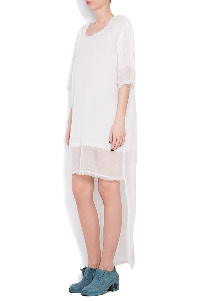 Asymmetric cotton mini dress Reprobable image 1