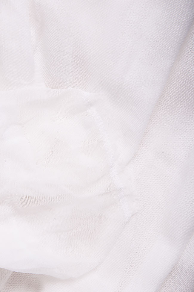 Asymmetric cotton mini dress Reprobable image 5