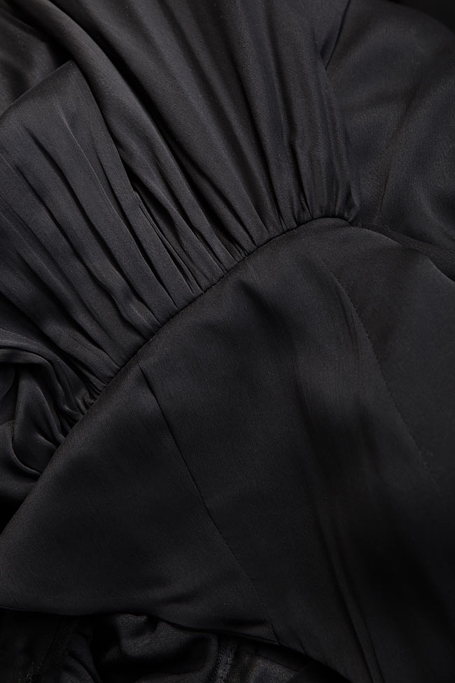Open back silk-blend gown Cloche image 4
