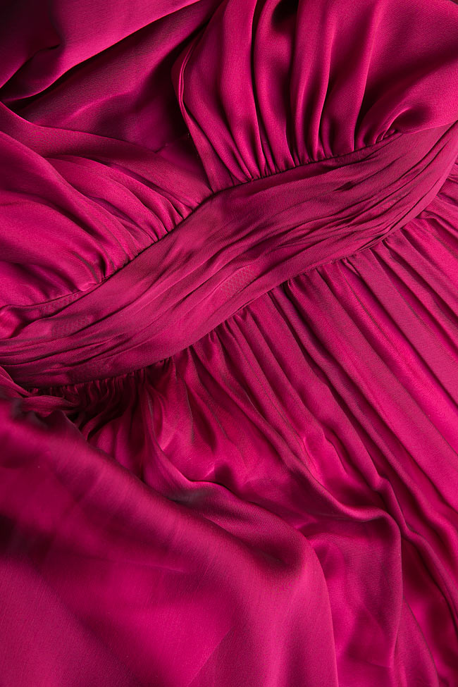 Robe en mousseline de soie avec écharpe détachable Cloche image 4