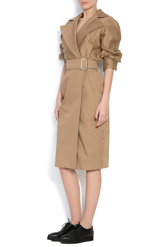 Belted cotton wrap dress Cloche image 1